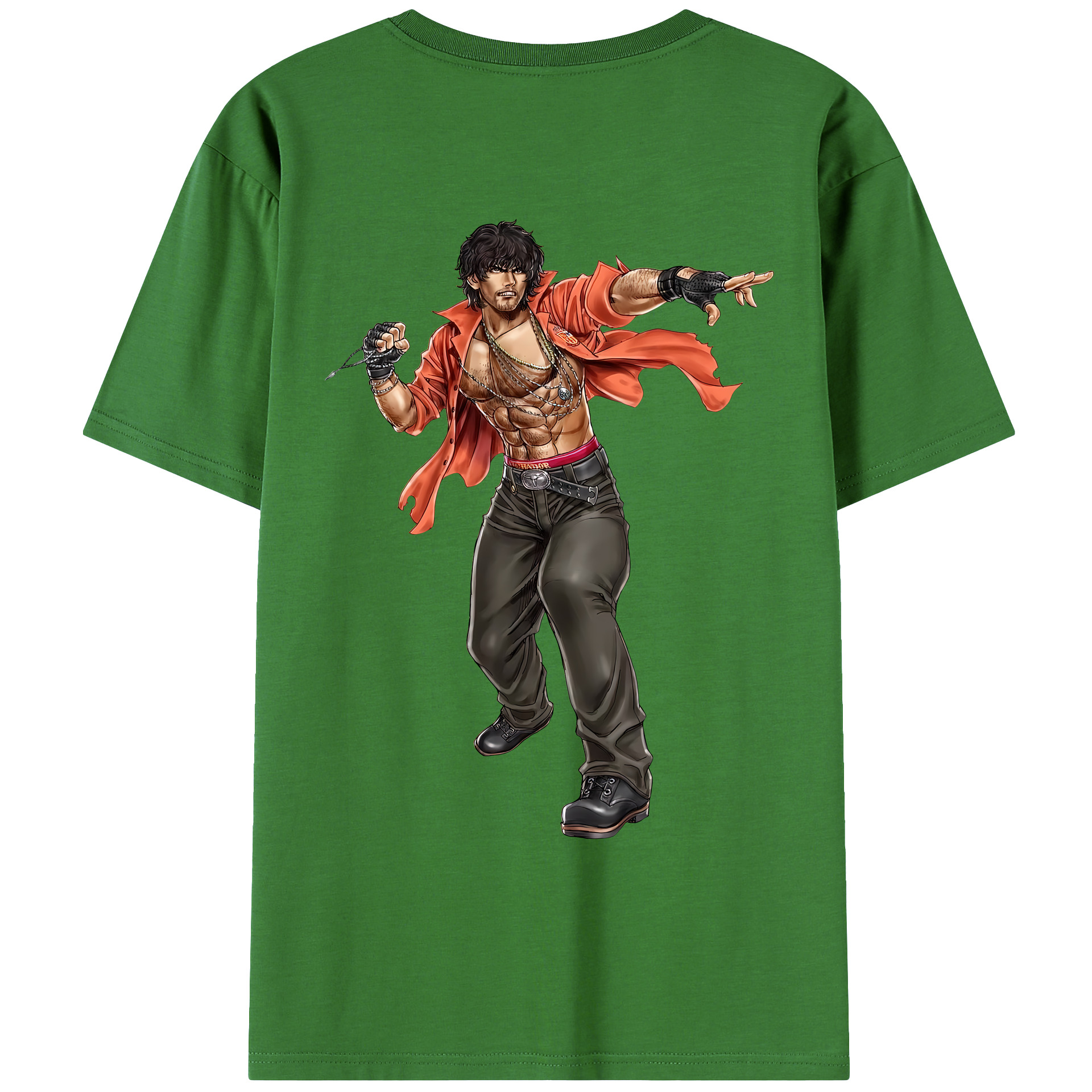 （画像用） 北斗の拳 Fist of the North Star レディース半袖Tシャツ(バックプリント)